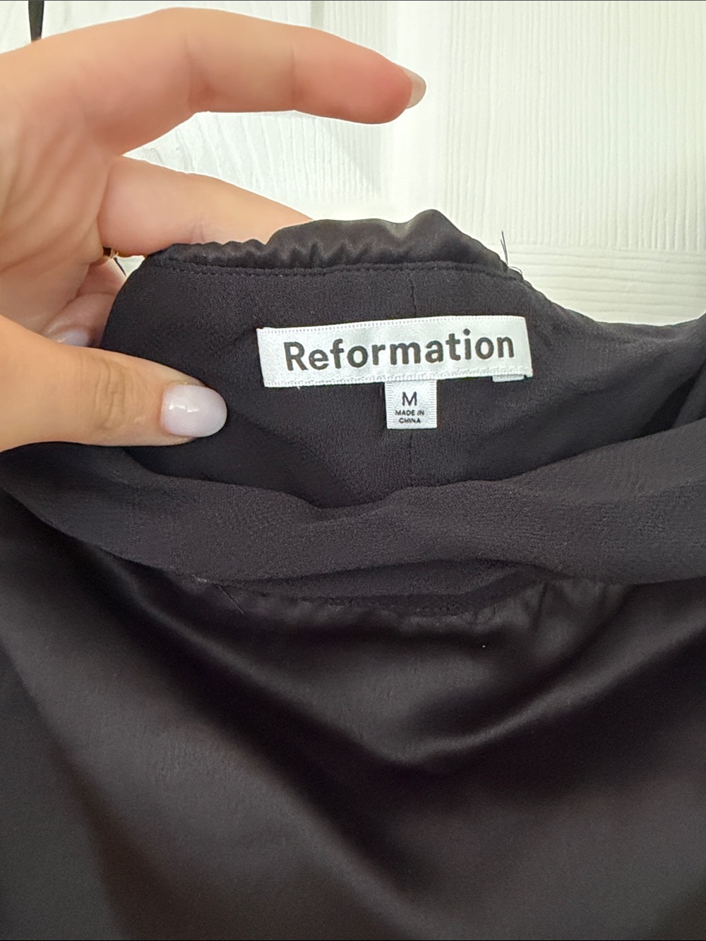Reformation Maves Dress Black - Size M - Picture 5 of 6